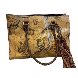 Patricia Nash European Map Print Bag Style P876414